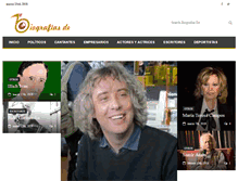 Tablet Screenshot of biografias-de.com